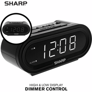 SHARP Digital Alarm with AccuSet
