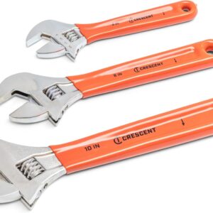 Crescent 3 Piece Adjustable Cushion Grip Wrench Set 6, 8 & 10 - AC26810CV